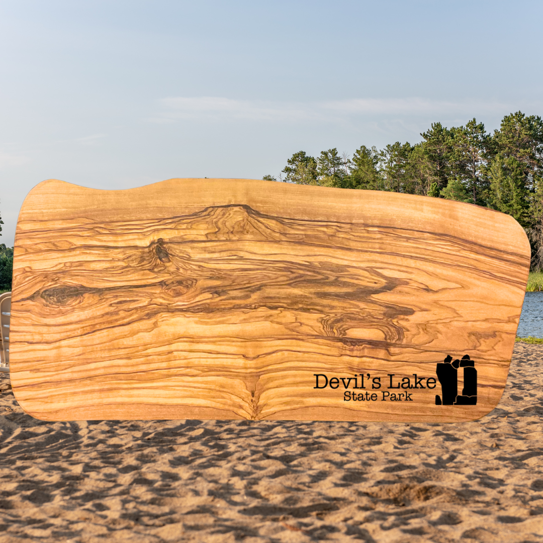 Devil’s Lake Olive wood Serving Board