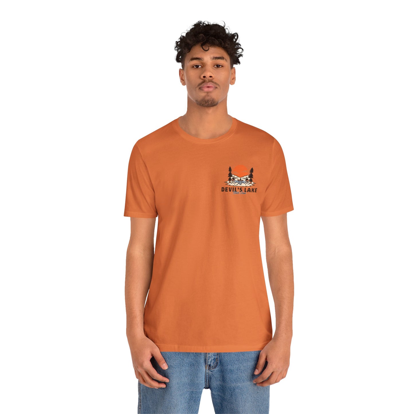 Devil’s Lake Unisex Jersey Short Sleeve Tee Front