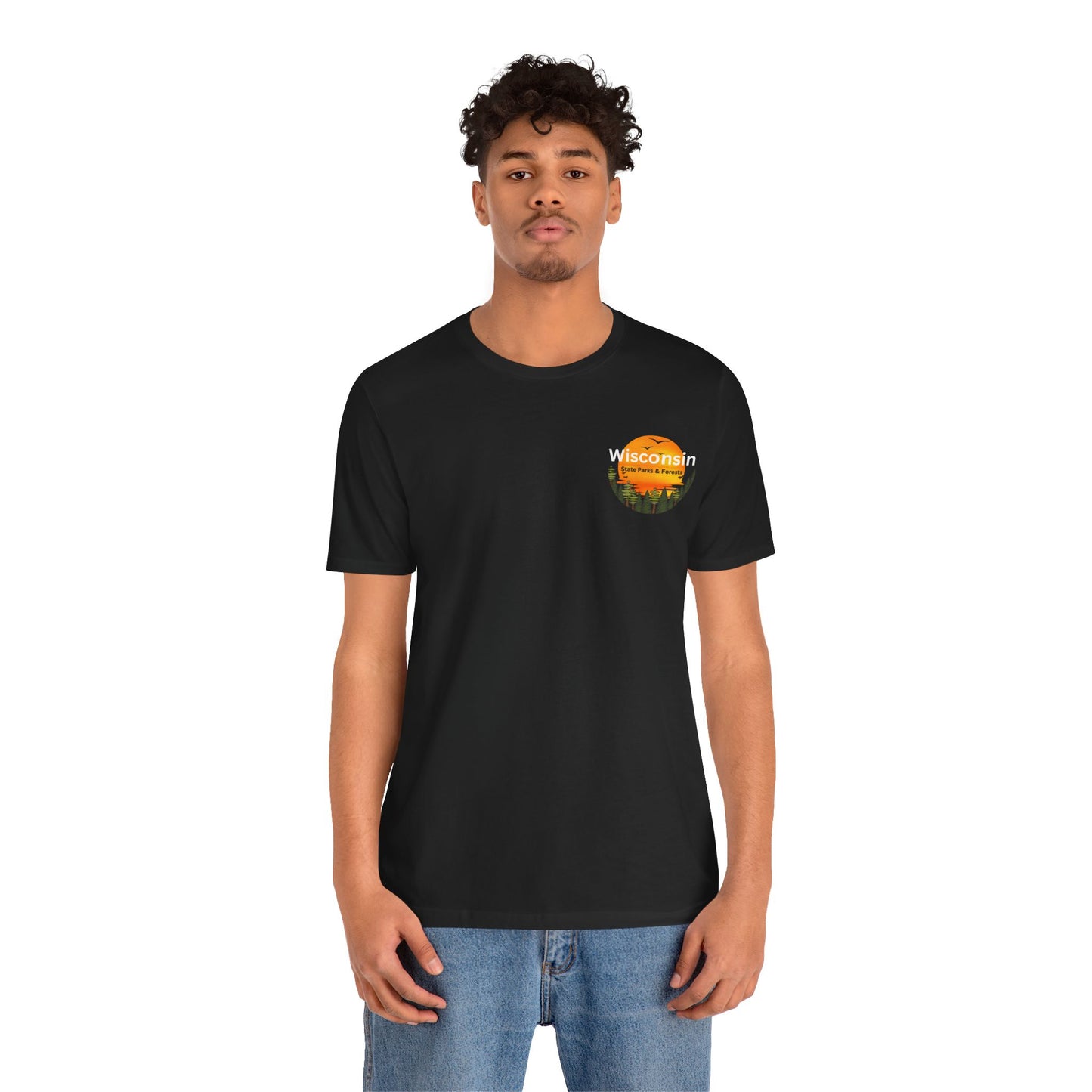 Black shirt with state parks design.