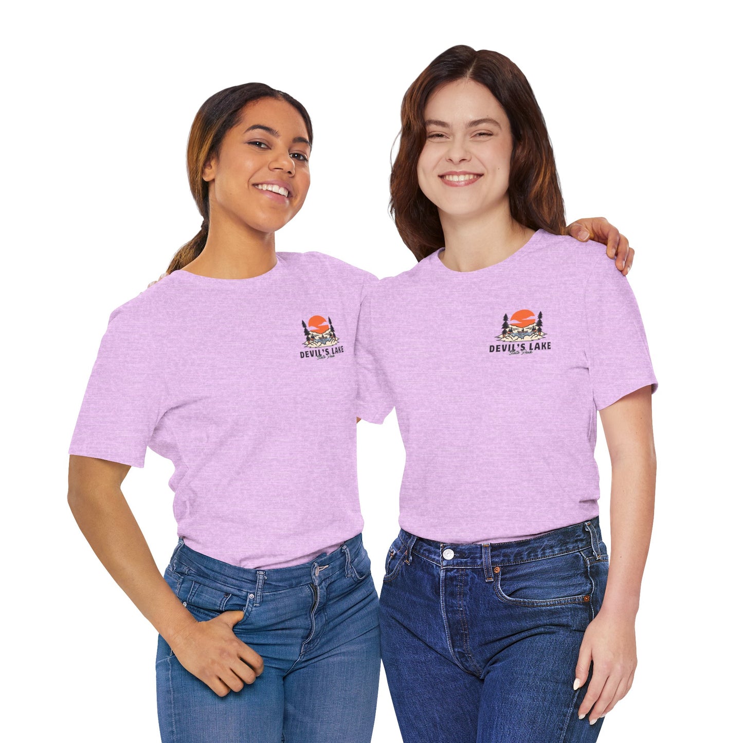 Devil’s Lake Unisex Jersey Short Sleeve Tee Front