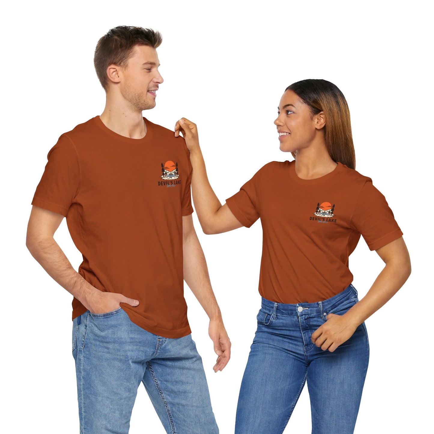 Devil’s Lake Unisex Jersey Short Sleeve Tee Front