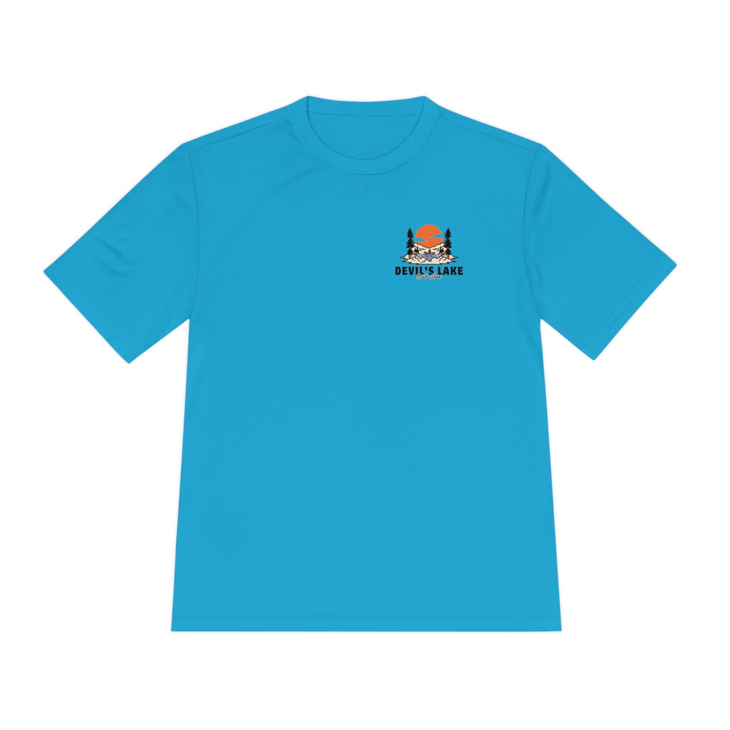 Atomic Blue Devil’s Lake Unisex Moisture Wicking Tee