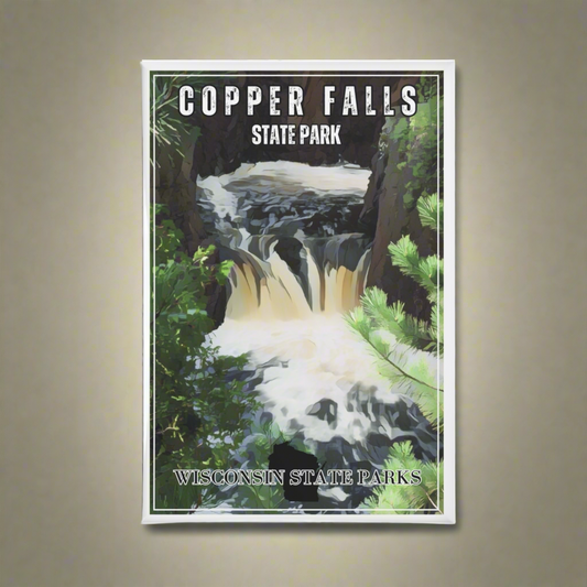 2x3” ccc inspired design of Copper Falls.