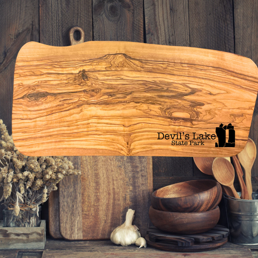 Devil’s Lake Olive wood Serving Board