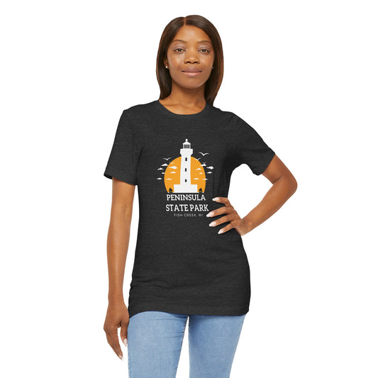 Dark Grey Heather Peninsula state park tshirt