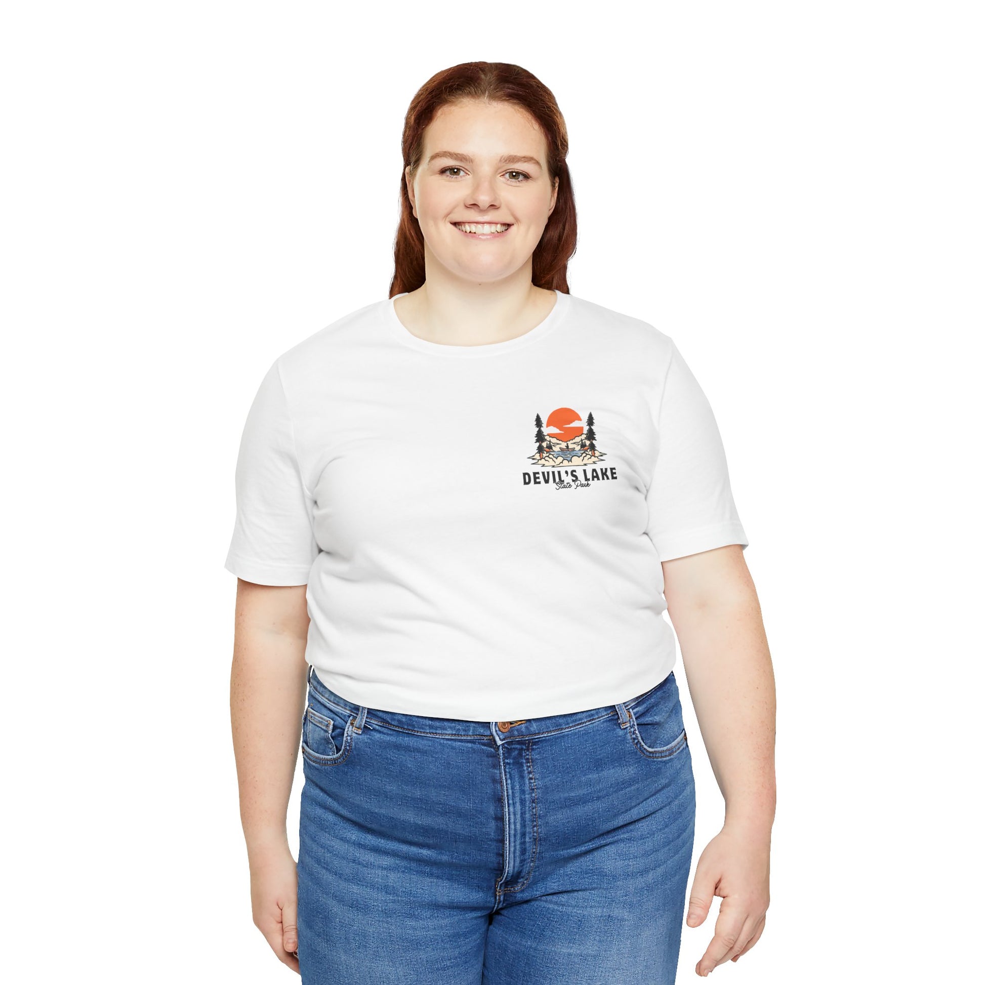 Devil’s Lake Unisex Jersey Short Sleeve Tee Front