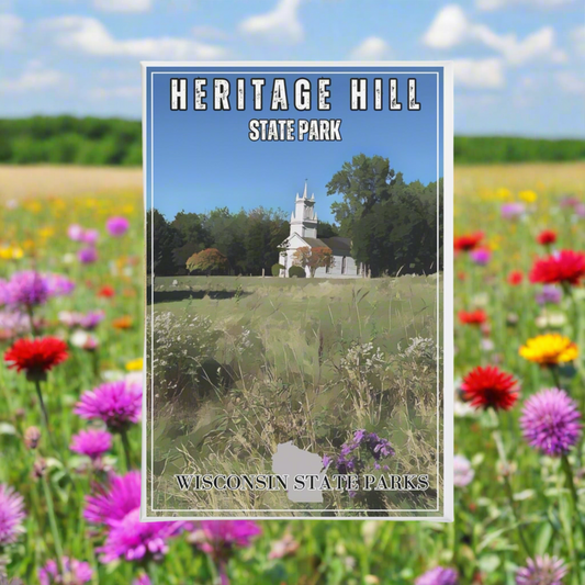 2x3” ccc inspired design of Heritage Hill State Park and church.
