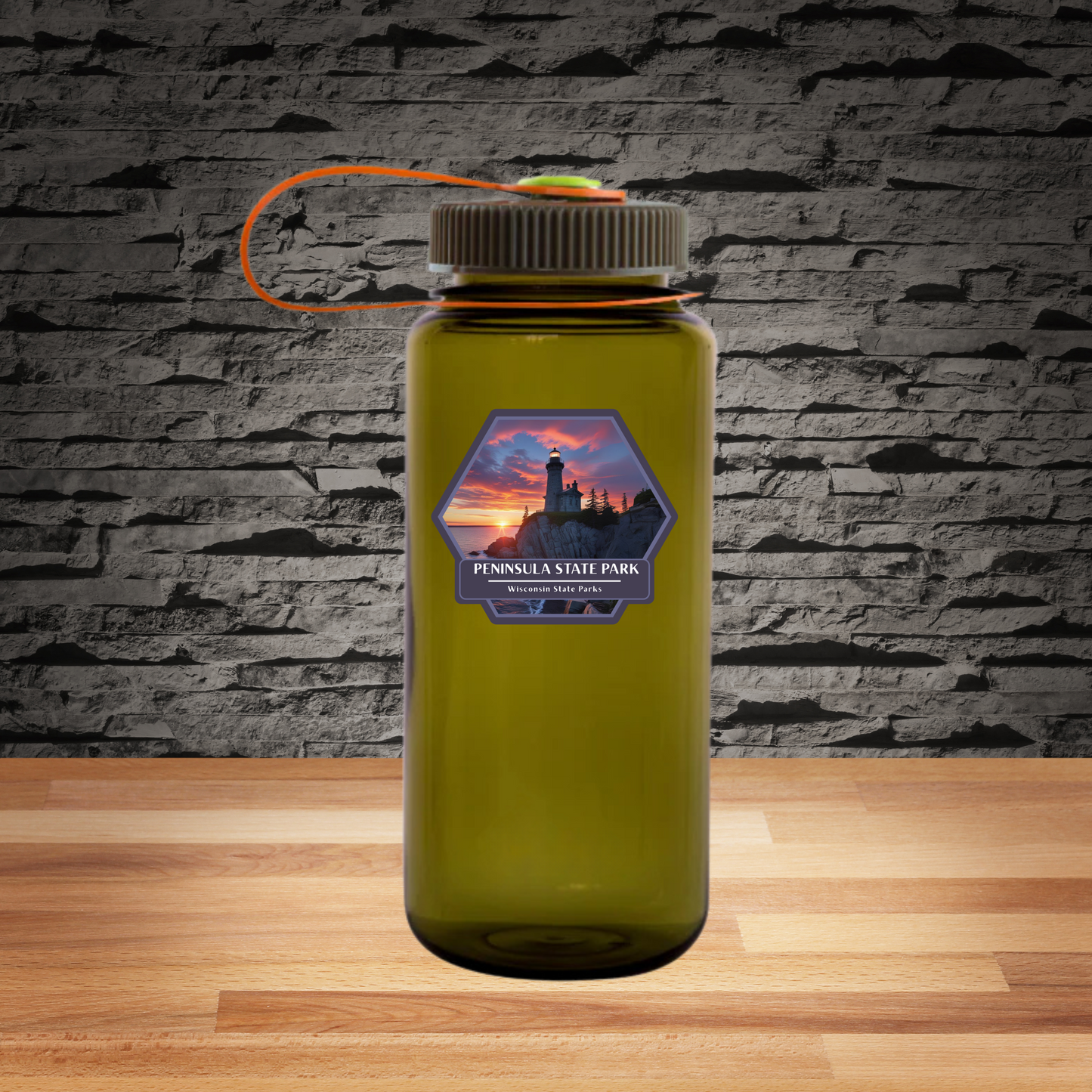 Peninsula Lighthouse at Sunset Sticker