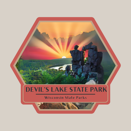 Devil’s Doorway Sunset Sticker