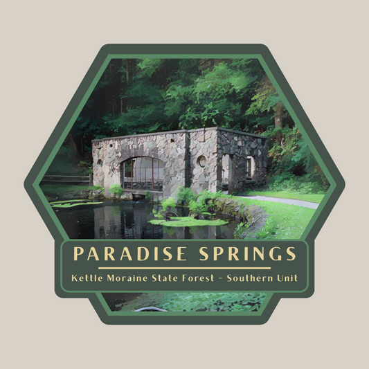 Paradise Springs Springhouse Sticker