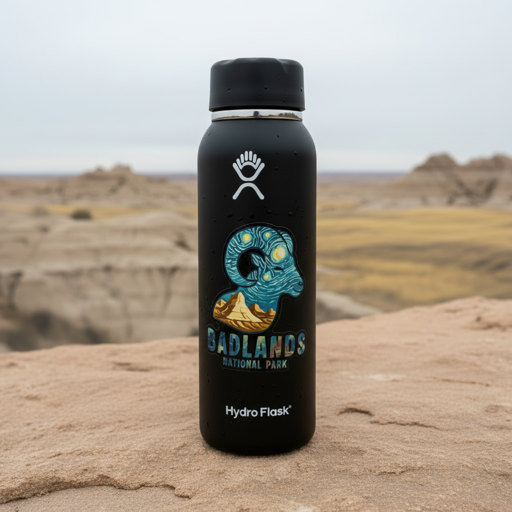 Badlands Sticker Upright Bottle