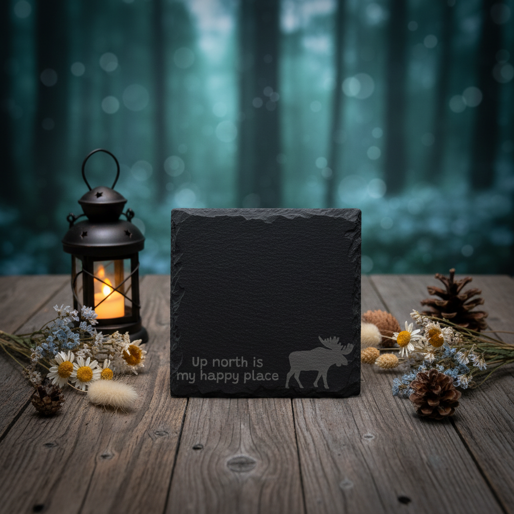 Slate Coaster - Moody Forest